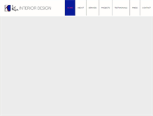 Tablet Screenshot of kuinteriordesign.com